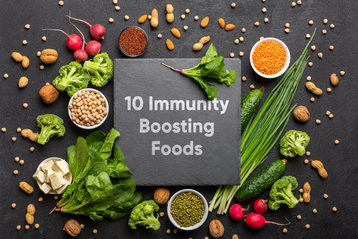 10 immunity boosting foods cover image
