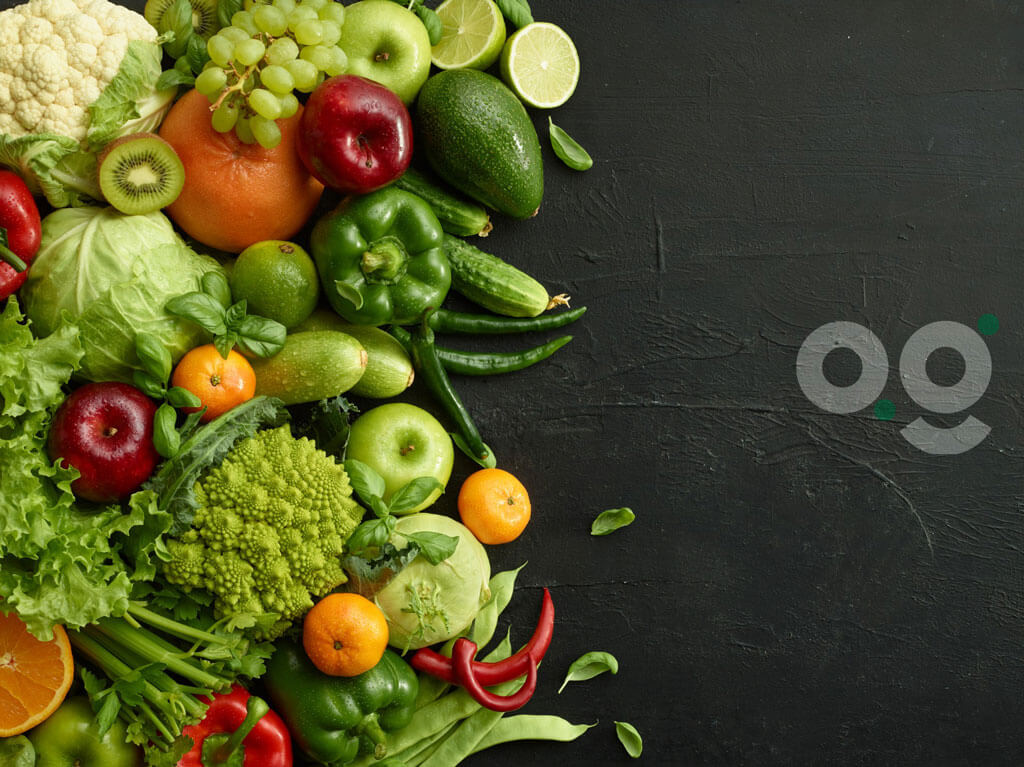 image showing bunch of vegitables on a background