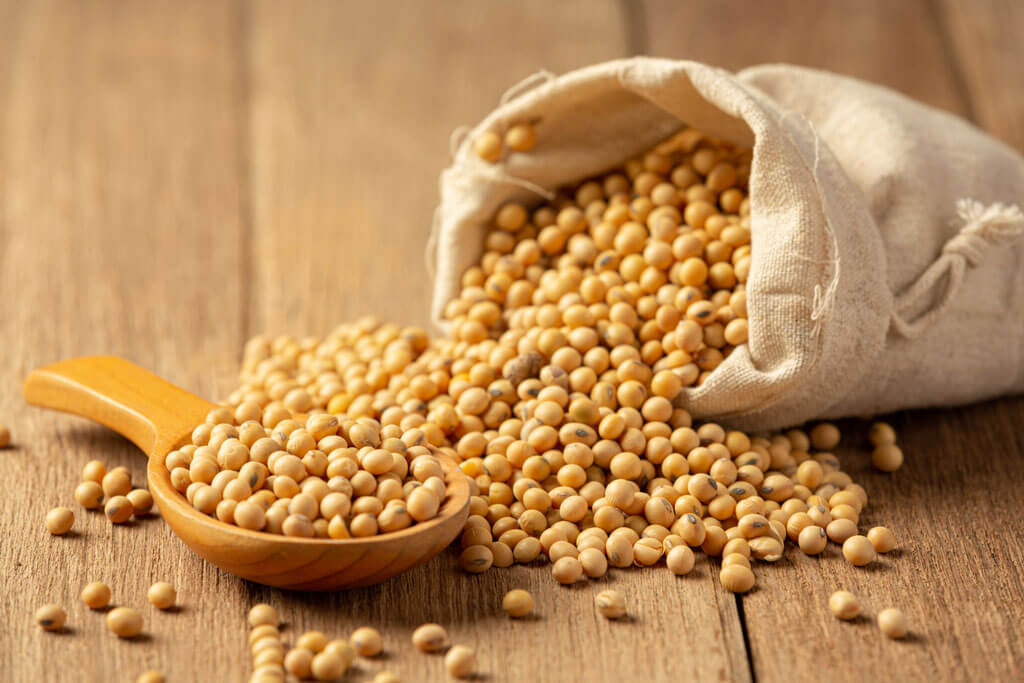 image showing a bag of soybean