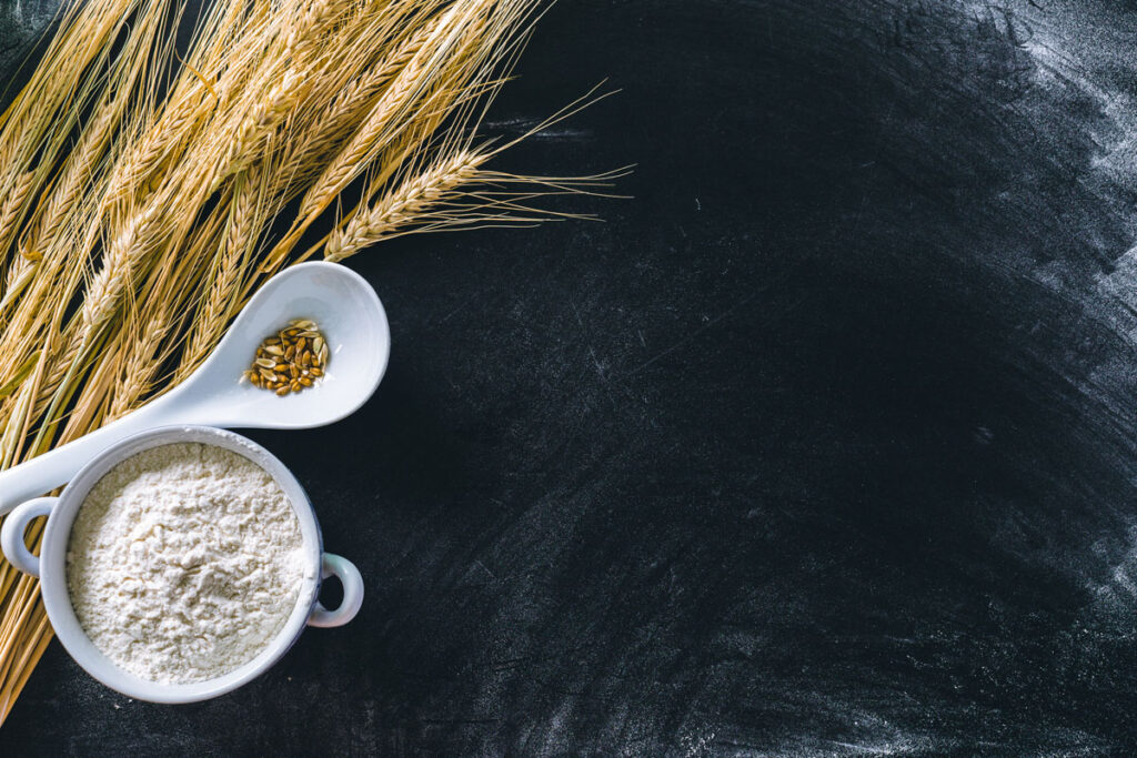 image of wheat flour in a bowl