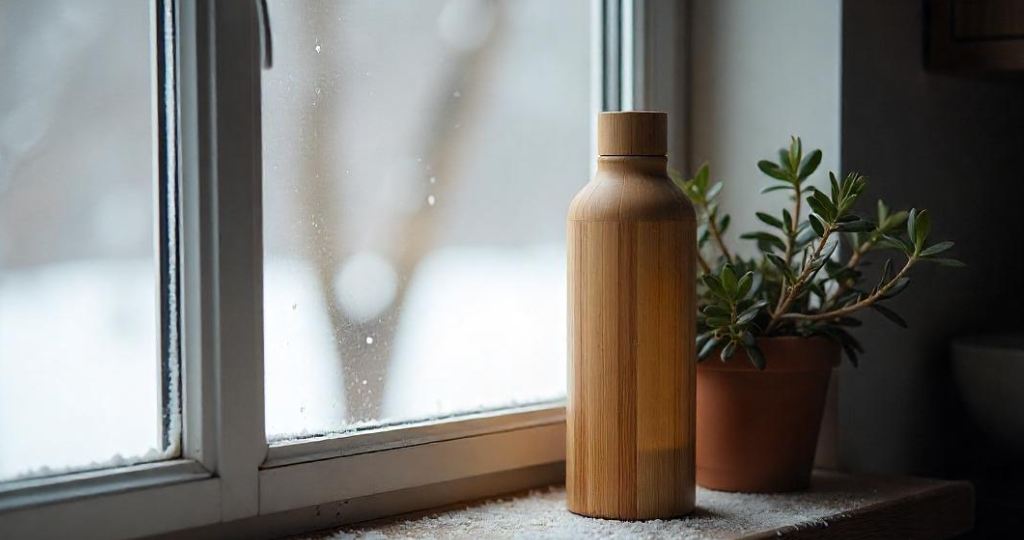 water bottle made of bamboo